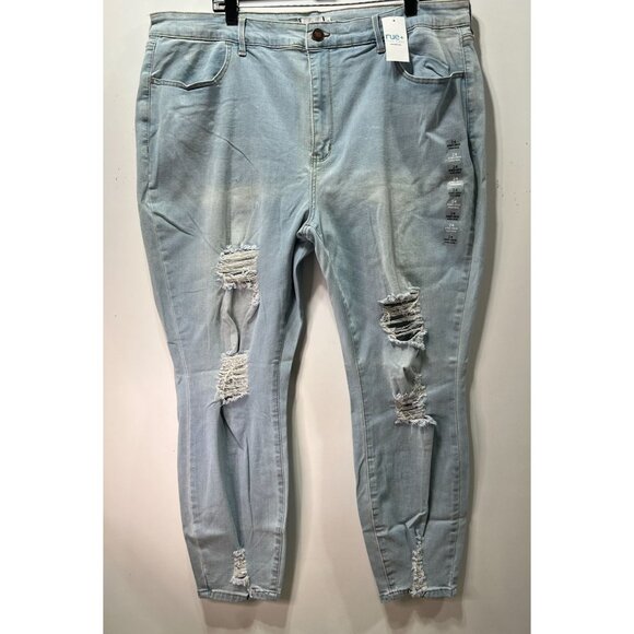 Rue 21 - Women's High-Rise Ultimate Stretch Jeans - Light Blue - 24 - Picture 1 of 16